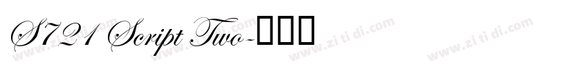 S721 Script Two字体转换 S721 Script Two字体转换